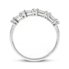 Thumbnail Image 1 of Previously Owned Round & Baguette Diamond Anniversary Ring 1/3 ct tw 14K White Gold