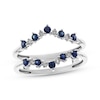 Thumbnail Image 0 of Previously Owned Blue Sapphire Enhancer Band 1/15 ct tw Round-cut Diamonds 14K White Gold