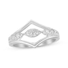 Previously Owned Diamond Geometric Ring 1/5 ct tw Round-cut 10K White Gold
