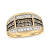 Previously Owned Men's Brown & White Diamond Ring 1 ct tw 10K Yellow Gold