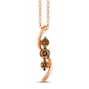 Thumbnail Image 1 of Previously Owned Le Vian Chocolate Diamonds Necklace 1/3 ct tw 14K Strawberry Gold 18"