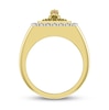 Thumbnail Image 3 of Previously Owned Men's Diamond & Lab-Created Ruby Lion Ring 1/4 ct tw 10K Yellow Gold