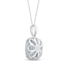 Thumbnail Image 4 of Previously Owned Diamond Necklace 1/2 ct tw Round-Cut 10K White Gold 18"