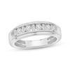 Thumbnail Image 0 of Previously Owned Men's Diamond Wedding Band 5/8 ct tw Round & Baguette-cut 10K White Gold