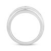 Thumbnail Image 3 of Previously Owned Men's Diamond Wedding Band 5/8 ct tw Round & Baguette-cut 10K White Gold