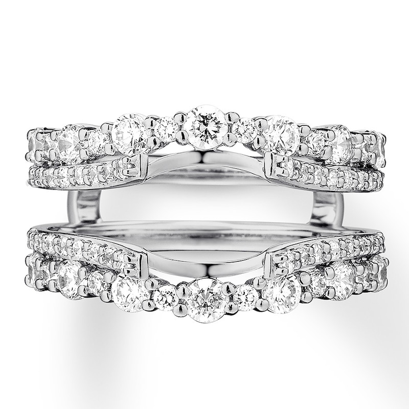 Main Image 1 of Previously Owned Diamond Enhancer Ring 1-1/3 ct tw Round-cut 14K White Gold