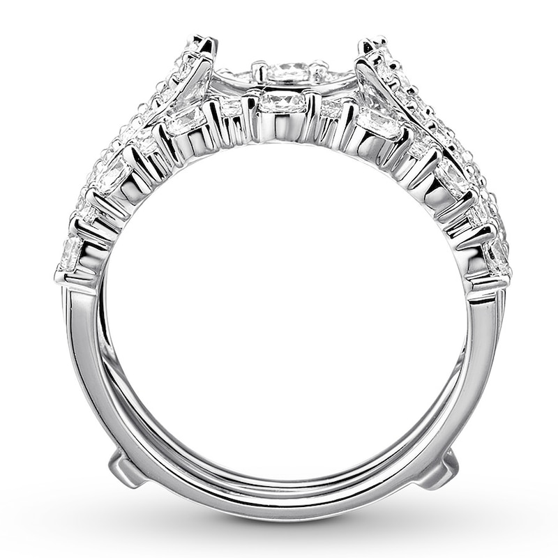 Main Image 2 of Previously Owned Diamond Enhancer Ring 1-1/3 ct tw Round-cut 14K White Gold