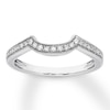 Thumbnail Image 1 of Previously Owned Diamond Wedding Band 1/8 ct tw Round-cut 14K White Gold