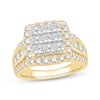 Thumbnail Image 1 of Previously Owned Diamond Engagement Ring 2-5/8 ct tw Princess & Round-cut 14K Yellow Gold