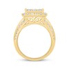 Thumbnail Image 2 of Previously Owned Diamond Engagement Ring 2-5/8 ct tw Princess & Round-cut 14K Yellow Gold