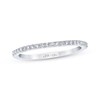 Thumbnail Image 1 of Previously Owned THE LEO First Light Diamond Wedding Band 1/8 ct tw 14K White Gold