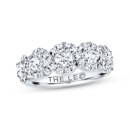 Previously Owned THE LEO Diamond Anniversary Ring 1-1/2 ct tw Round-cut 14K White Gold