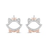 Thumbnail Image 2 of Previously Owned Disney Treasures The Aristocats Diamond Earrings 1/10 ct tw Sterling Silver & 10K Rose Gold