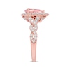 Thumbnail Image 2 of Previously Owned Neil Lane Morganite Engagement Ring 3/4 ct tw Round-cut Diamonds 14K Rose Gold - Size 11