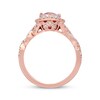 Thumbnail Image 2 of Previously Owned Neil Lane Morganite Engagement Ring 3/4 ct tw Round-cut Diamonds 14K Rose Gold - Size 11