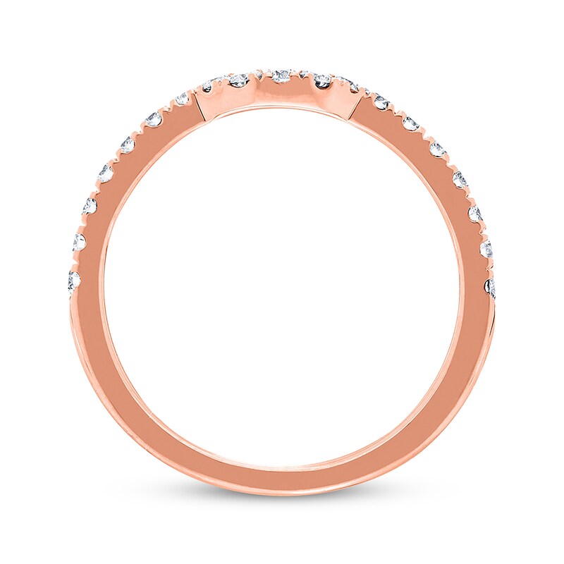 Main Image 3 of Previously Owned Neil Lane Wedding Band 3/8 ct tw Round-cut Diamonds 14K Rose Gold - Size 10