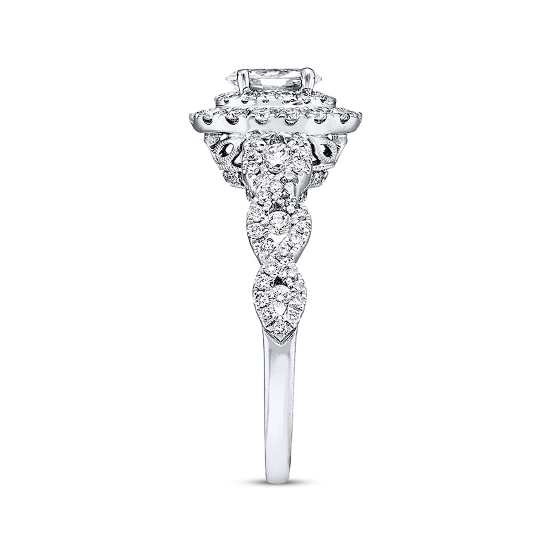 Main Image 2 of Previously Owned Neil Lane Diamond Enagagement Ring 1-1/6 ct tw Oval & Round-cut 14K White Gold Size 5.5