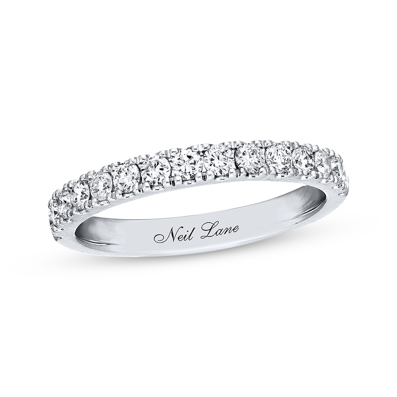 Previously Owned Neil Lane Diamond Wedding Band 1/2 ct tw Round-cut 14K White Gold