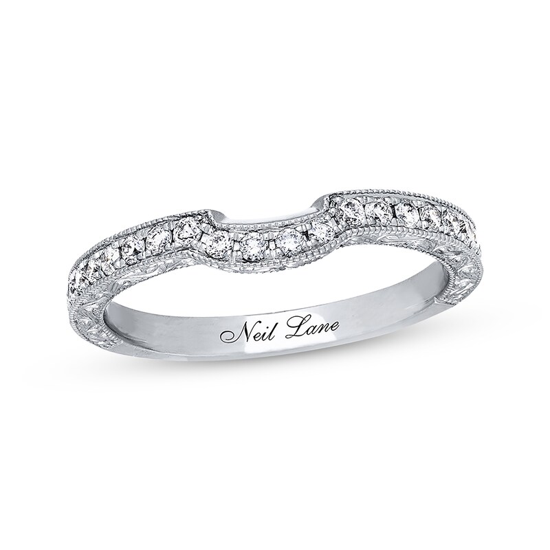 Previously Owned Neil Lane Wedding Band 1/3 ct tw Round-cut Diamonds 14K White Gold