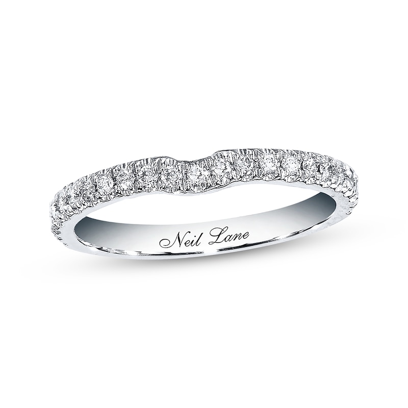 Previously Owned Neil Lane Wedding Band 1/5 ct tw Round-cut Diamonds 14K White Gold