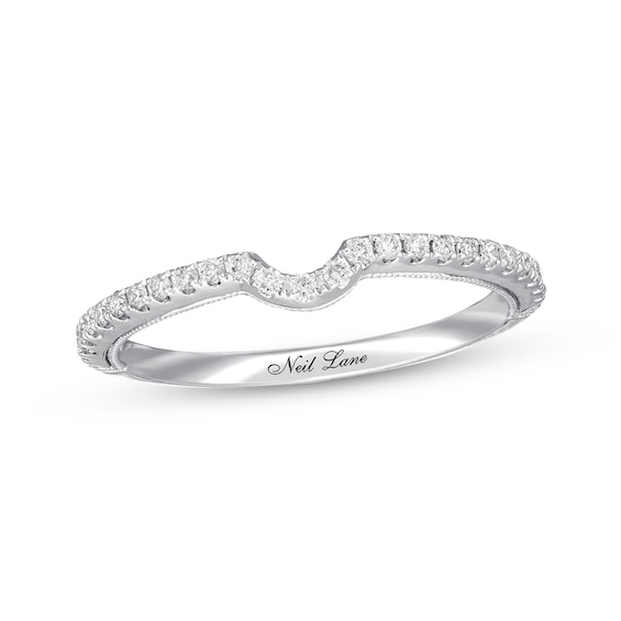 Previously Owned Neil Lane Diamond Wedding Band 1/5 ct tw Round-cut 14K White Gold Size 9