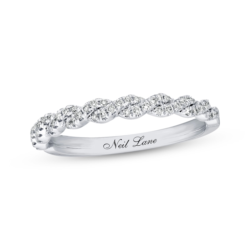 Main Image 1 of Previously Owned Neil Lane Wedding Band 1/5 ct tw Round-cut Diamonds 14K White Gold Size 4