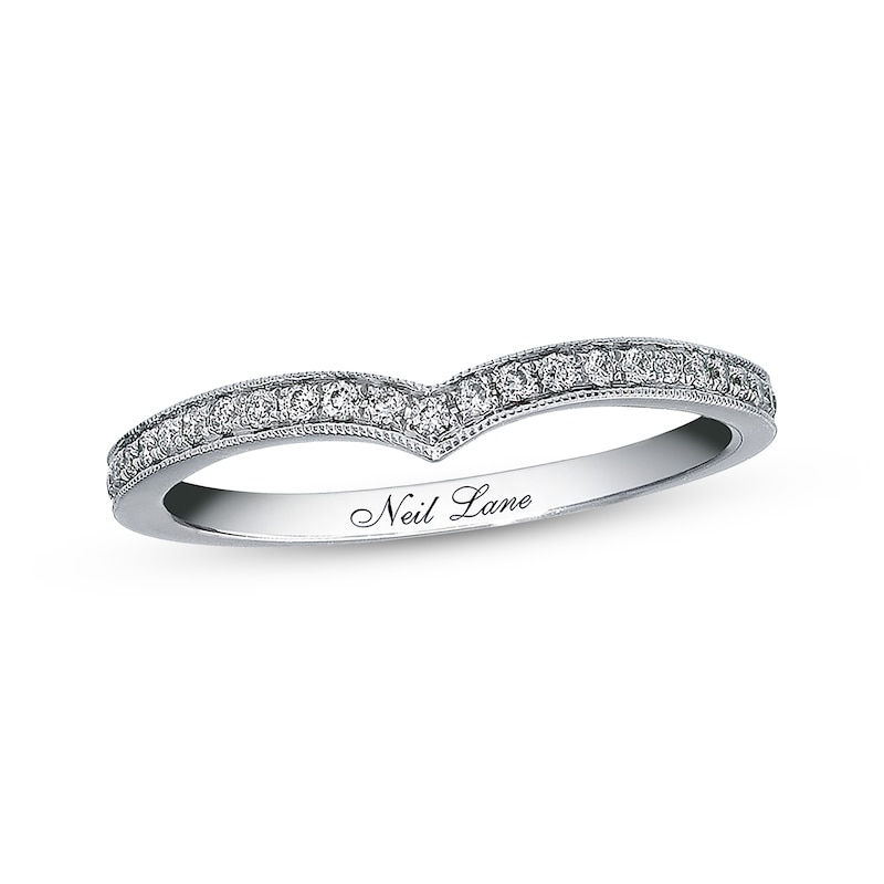 Previously Owned Neil Lane Wedding Band 1/5 ct tw Round-cut Diamonds 14K White Gold