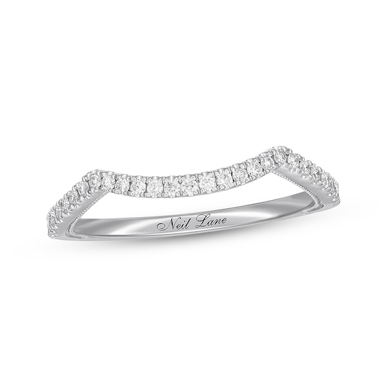 Previously Owned Neil Lane Diamond Wedding Band 1/5 ct tw Round-cut 14K White Gold Size 4.75