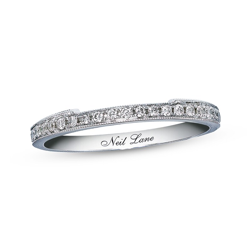 Main Image 1 of Previously Owned Neil Lane Wedding Band 1/5 ct tw Round-cut Diamonds 14K White Gold Size 6.75