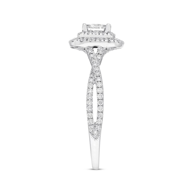 Previously Owned Neil Lane Diamond Engagement Ring 1 ct tw Princess & Round-cut 14K White Gold