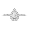 Thumbnail Image 2 of Previously Owned Neil Lane Diamond Engagement Ring 1 ct tw Pear & Round-cut 14K White Gold - Size 4.5