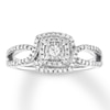 Thumbnail Image 1 of Previously Owned Diamond Promise Ring 1/4 ct tw Round-cut 10K White Gold