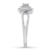 Thumbnail Image 3 of Previously Owned Diamond Promise Ring 1/4 ct tw Round-cut 10K White Gold