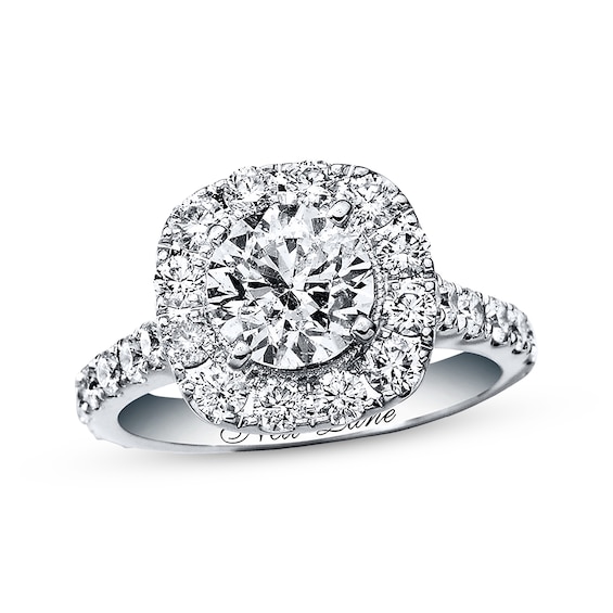 Previously Owned Neil Lane Engagement Ring 2-3/4 ct tw Round-cut Diamonds 14K White Gold Size 9