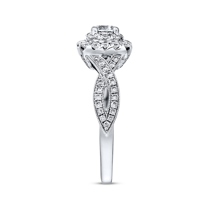 Main Image 2 of Previously Owned Neil Lane Engagement Ring 7/8 ct tw Round-cut Diamonds 14K White Gold - Size 7