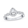 Thumbnail Image 0 of Previously Owned Neil Lane Engagement Ring 3/4 ct tw Pear & Round-cut Diamonds 14K White Gold - Size 4.5