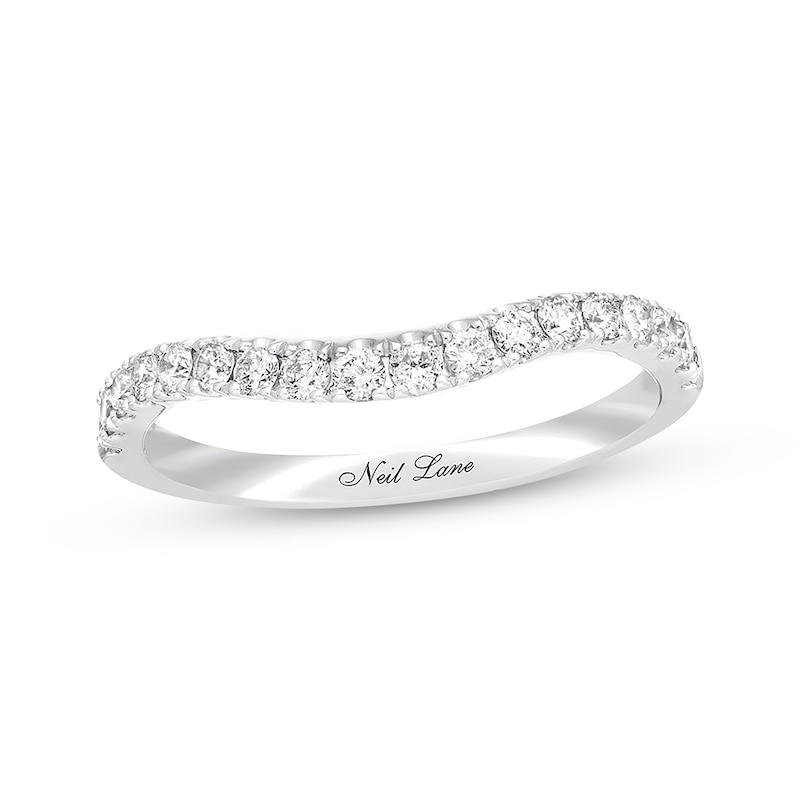 Previously Owned Neil Lane Diamond Wedding Band 3/8 ct tw Round-cut 14K White Gold - Size 5