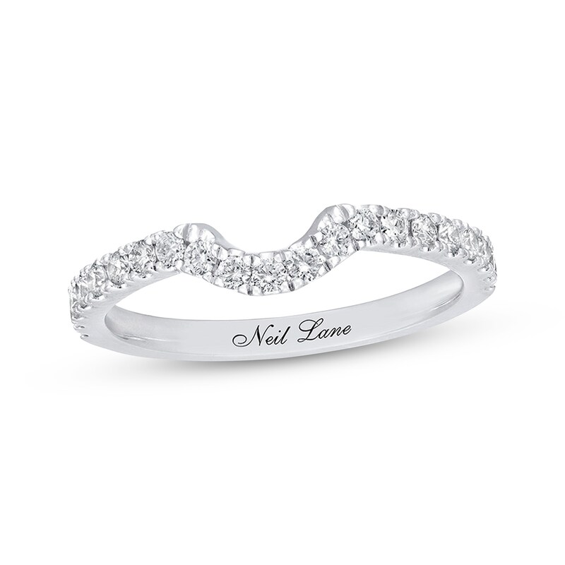 Main Image 1 of Previously Owned Neil Lane Wedding Band 3/8 ct tw Round-cut Diamonds 14K White Gold Size 11.25