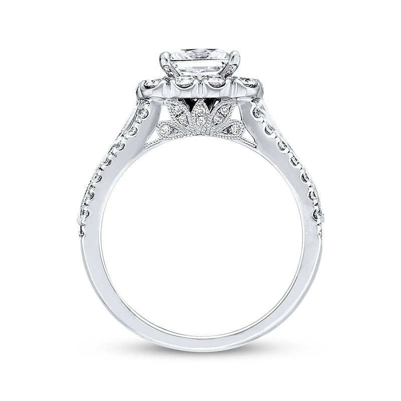 Main Image 3 of Previously Owned Neil Lane Diamond Engagement Ring 3 ct tw Princess & Round-cut 14K White Gold Size 4.5