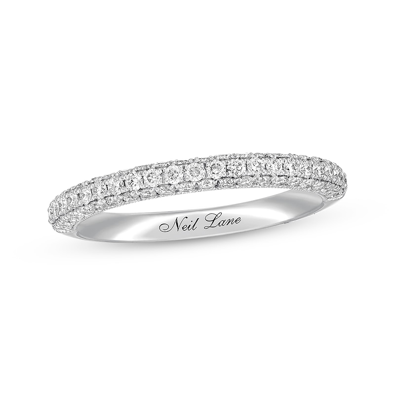 Previously Owned Neil Lane Diamond Wedding Band 5/8 ct tw Round-cut 14K White Gold