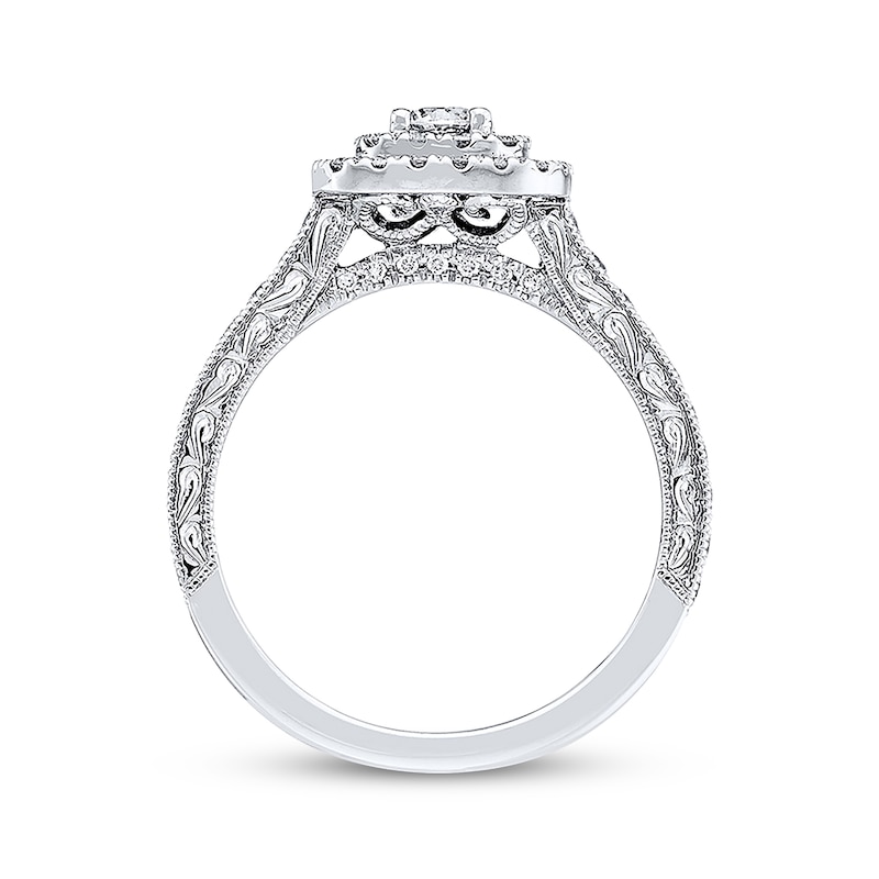 Main Image 2 of Previously Owned Neil Lane Engagement Ring 7/8 ct tw Round-cut Diamonds 14K White Gold - Size 9