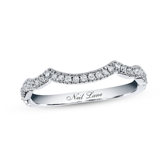 Previously Owned Neil Lane Wedding Band 1/5 ct tw Round-cut Diamonds 14K White Gold Size 5