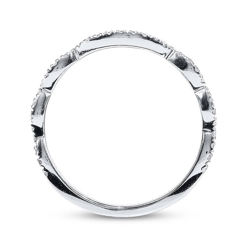 Main Image 3 of Previously Owned Neil Lane Wedding Band 1/5 ct tw Round-cut Diamonds 14K White Gold - Size 5