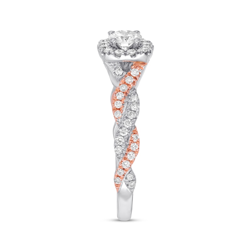 Previously Owned Neil Lane Engagement Ring 1/2 ct tw Round-cut Diamonds 14K Two-Tone Gold
