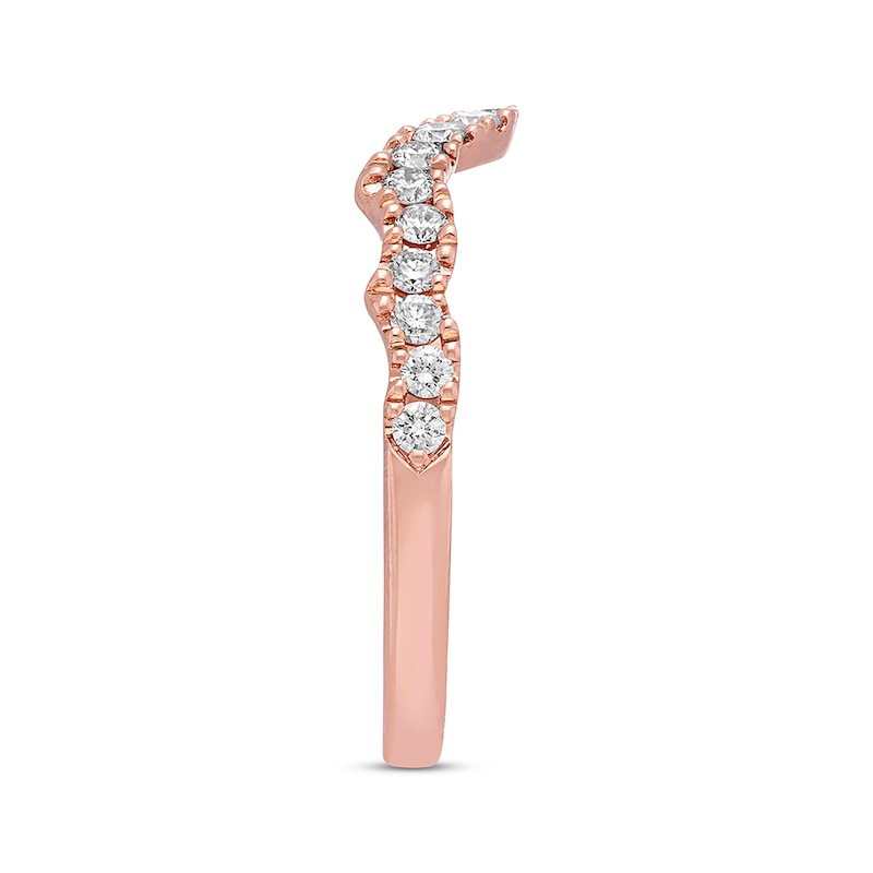 Previously Owned Neil Lane Diamond Wedding Band 1/3 ct tw Round-cut 14K Rose Gold - Size 9.5