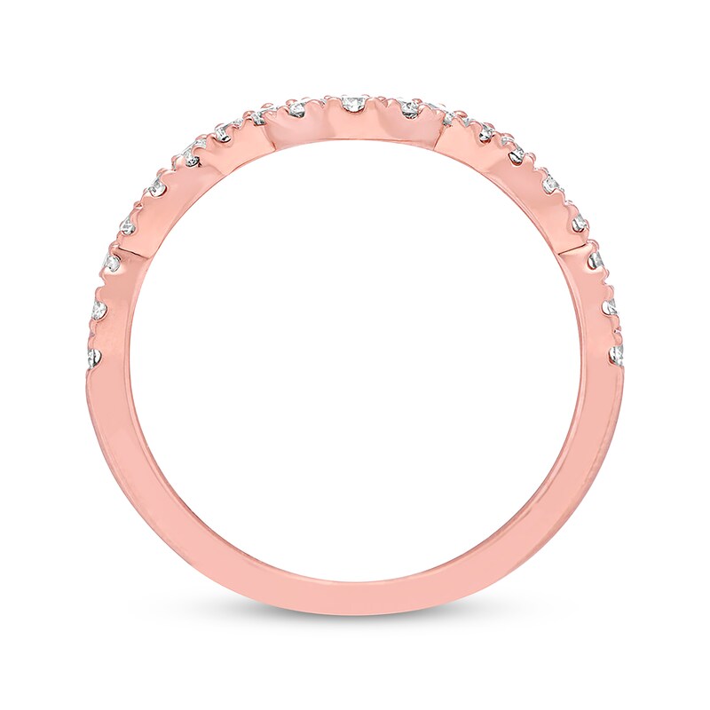 Previously Owned Neil Lane Diamond Wedding Band 1/3 ct tw Round-cut 14K Rose Gold - Size 9.5