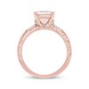 Thumbnail Image 3 of Previously Owned Neil Lane Asscher-Cut Morganite Engagement Ring 3/8 ct tw Diamonds 14K Rose Gold - Size 5.5