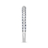 Thumbnail Image 2 of Previously Owned Neil Lane Diamond & Blue Sapphire Anniversary Band 1/2 ct tw 14K White Gold - Size 7.5