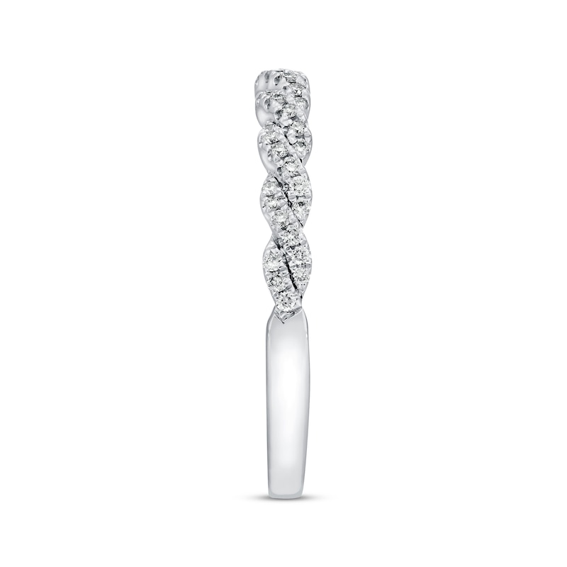 Main Image 2 of Previously Owned Neil Lane Wedding Band 1/5 ct tw Round-cut Diamonds 14K White Gold - Size 10