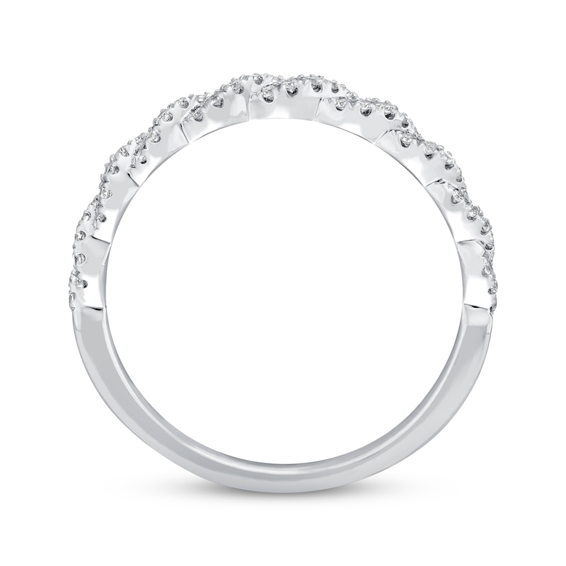 Main Image 3 of Previously Owned Neil Lane Wedding Band 1/5 ct tw Round-cut Diamonds 14K White Gold - Size 10
